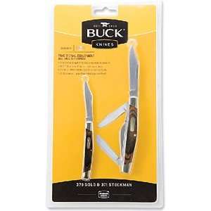  Buck Knives 8698 371/379 Stockman Solo Combo Folding Knife 