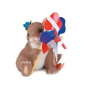  Charming Tales Mouse with pinwheel Figurine 2.5
