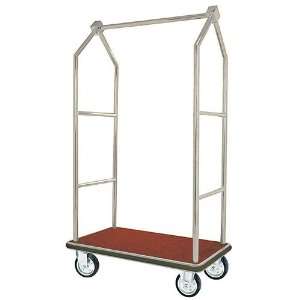 Bellmans Luggage Cart, Chrome Frame, With Carpeted Bed, 42L x 24W x 