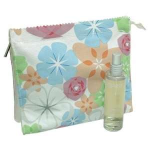   For Women. Set edt Spray 1.7 Ounces & Flower Print Pouch Bag Beauty