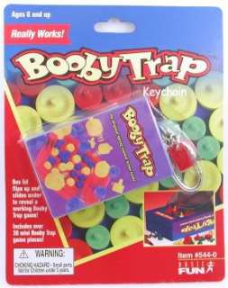 Booby Trap Board Game Basic Fun Key Chain Keychain New  