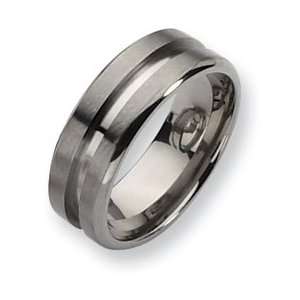  Titanium 8mm and Polished Band TB180 12 Jewelry