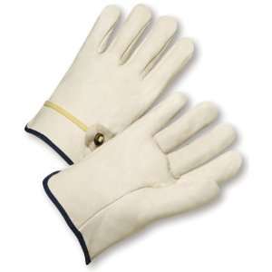 West Chester 990T Leather Glove, Slip on Cuff, 9.25 Length, Medium 