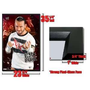  Framed WWE CM Punk Poster 5313