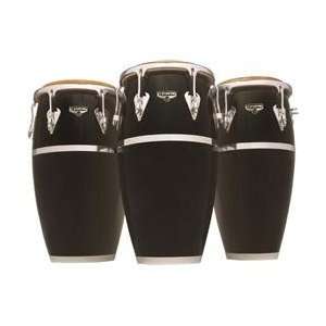  Latin Percussion M652S BK Conga Drum, Black/Chrome 