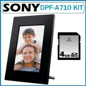  Sony 7 inch DPFA710 Digital Photo Frame with 4 GB SDHC 