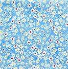 Moda Cotton Fabric, Calico by Chloe, Tiny White Daisies on Blue Per 