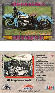   1939 Harley Davidson Model UL Motorcycle Engine 74 cu. in. 2 Cylinder