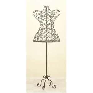 Tall 60 VINTAGE STYLE IRON METAL DRESS FORM Mannequin  