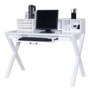  Worx Combination Laptop / Writing Desk with Hutch in 