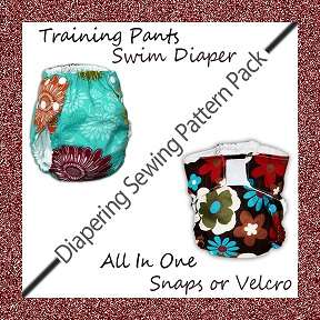 EASY Baby Cloth Diaper Sewing Pattern AIO Fitted Nappy  