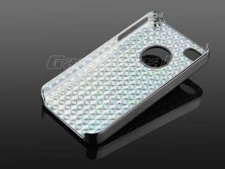   Aluminum Diamond Hard Case Cover F iPhone 4 4S + Screen Film  