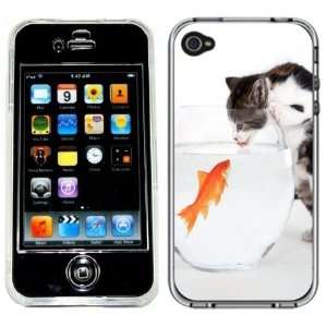   Kitten Fishbowl Fish Bowl Handmade iPhone 4 4S Full Hard Plastic Case