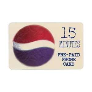 Collectible Phone Card 15m Pepsi Phone Card White With Large Pepsi 