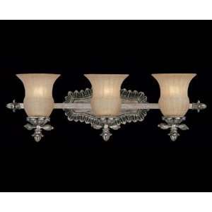 Savoy House 8 9733 3 176 Florita Collection 3 Light Bath Bar, Silver 