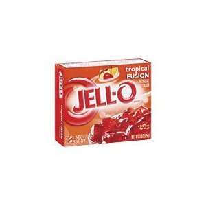 Jell O Gelatin Dessert, Tropical Fusion, 3 Ounce Boxes (Pack of 4 