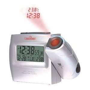  Atomic LED Time and Temperature Projection Alarm Clock 