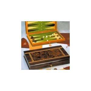 Giglio Italian Backgammon Set in Noce Radice in Gloss  