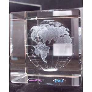  Large 3 D Crystal World Globe 