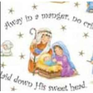  Away in a Manger Gift Wrap Jumbo Roll 24 x 25 (GWRR 