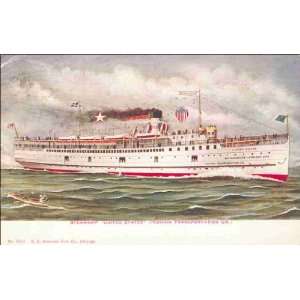  Reprint Michigan City IN   Steamship United States Indiana 