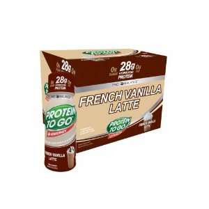 Protein To Go Plus Energy Latte,Caffeinated, French Vanilla, 2.5 Ounce 