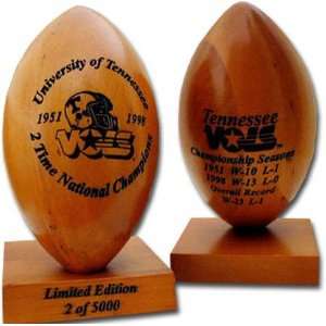   Champions 5/8 Scale Laser Engraved Wood Football