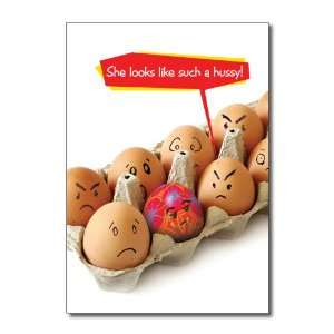  Easter Egg Hussy Funny Easter Greeting Card Office 