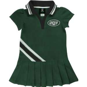    New York Jets Girls 4 6 Pleated Polo Dress
