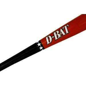  D Bat Pro Cut A27 Two Tone Baseball Bats BLACK/RED 34 