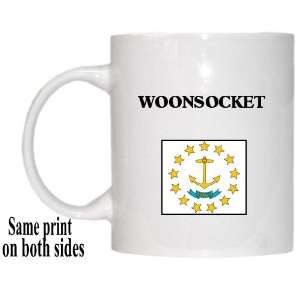    US State Flag   WOONSOCKET, Rhode Island (RI) Mug 
