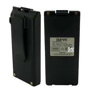   1100 mAh Black Two Way Radio Battery for Icom IC A4E GPS & Navigation