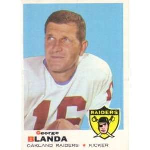  George Blanda 1969 Topps card Ex/ExMt