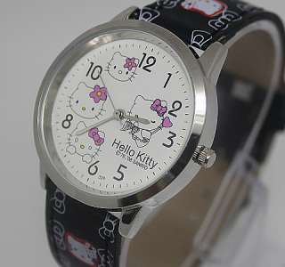   Wonderful Black HelloKitty Lady Girls Quartz Wrist Watch,Y2 BK  