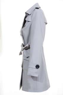 Womens Classic England Style Double breasted Slim Trench Coat Jackets 