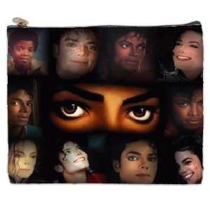  Many Faces of Michael Jackson King of Pop Cosmetic Bag 