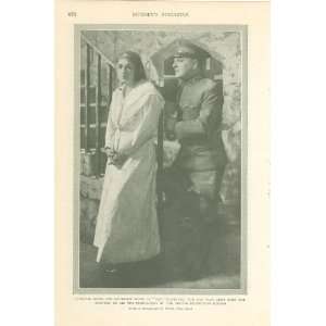  1918 Print Actors Blanche Bates & Holbrook Blinn 