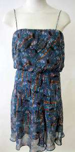 OBEY CLOTHING ARBOR DAY WOMENS CHIFFON DRESS NWT MULTI XXS  