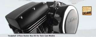   SCULPTED ROCKER BOX COVERS KIT FOR HARLEY TWIN CAM 1999 2012  