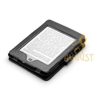 KINDLE TOUCH BLACK GENUINE LEATHER COVER CASE WITH COMPACT READING 