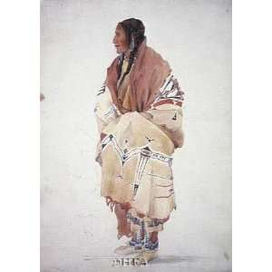  Chan Cha Uia Teuin, Teton Woman Karl Bodmer. 12.00 inches 