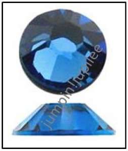 SAPPHIRE BLUE Swarovski New 2058 Flatback Rhinestones 144 pieces 4mm 