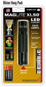 Maglite XL50, Black, 3 AAA LED Flashlight, High Strength Aluminum 