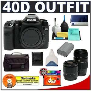  Canon EOS 40D 10.1MP Digital SLR Camera + Tamron Autofocus 