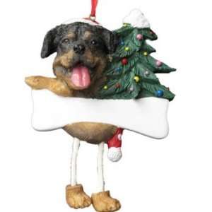  Rottweiler Wobbly Legs Christmas Ornament