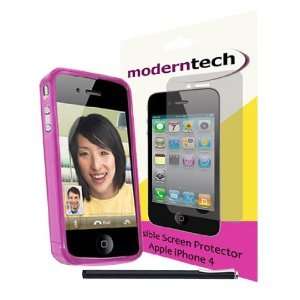  Modern Tech Pink Gel Case/ Skin, Capacitive Stylus and 