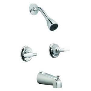 Design House 525543 Aberdeen 2 Handle Tub and Shower Faucet, Polished 