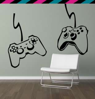 PS3 XBOX 360 video game controllers Wall Decal  