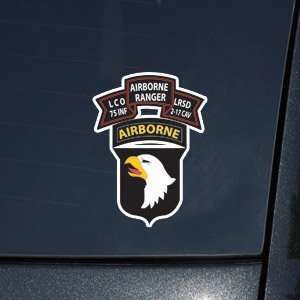   Army 2 17 Cav   L Co 75th Infantry with 101st Abn 3 DECAL Automotive