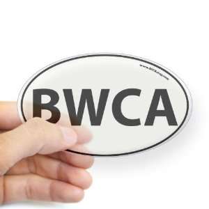  BWCA   Boundary Waters Canoe Area Canoe Oval Sticker by 